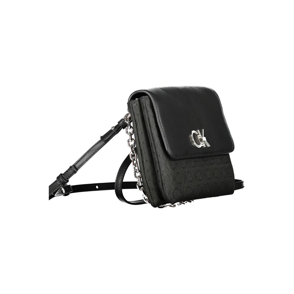 Calvin Klein Schwarze Polyester-Handtasche