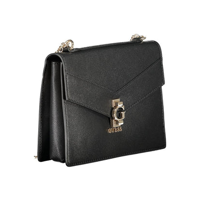 Guess Jeans – Schwarze Polyethylen-Handtasche