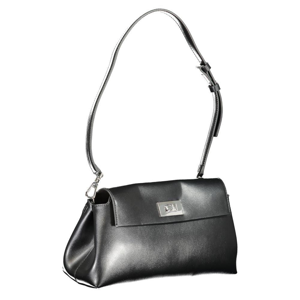 Calvin Klein Schwarze Polyester-Handtasche