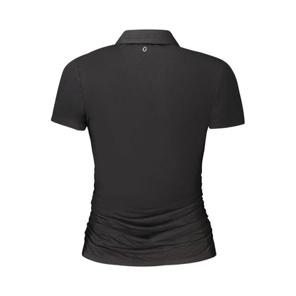 Guess Jeans – Schwarze Viskose-Tops und T-Shirts