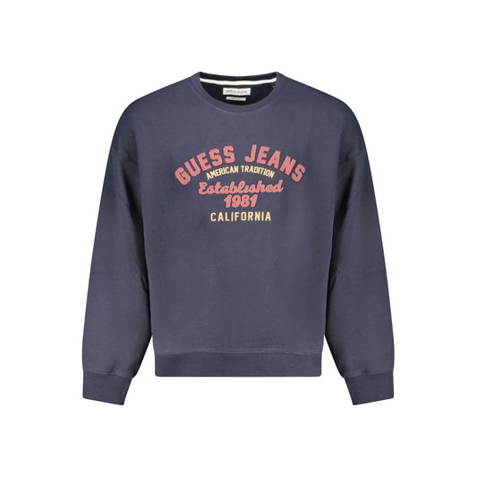 Guess Jeans – Blauer Baumwollpullover