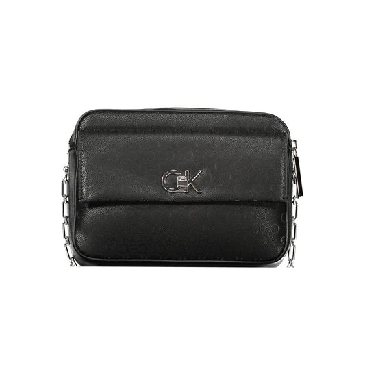 Calvin Klein Schwarze Polyester-Handtasche