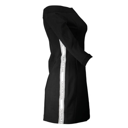 Calvin Klein Schwarzes Polyesterkleid