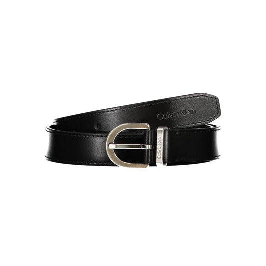 Calvin Klein – Schwarzer Ledergürtel
