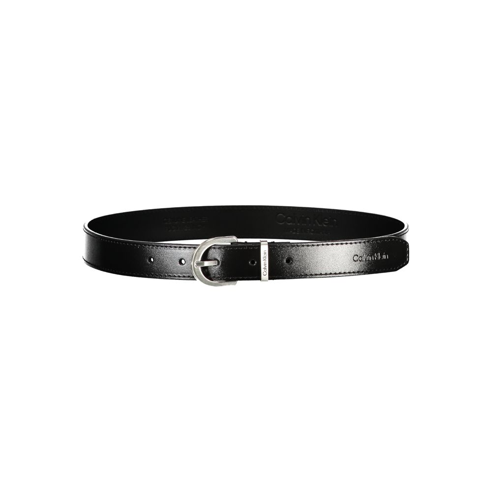 Calvin Klein – Schwarzer Ledergürtel