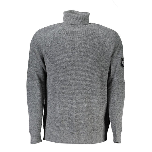 Grauer Wollpullover von Calvin Klein
