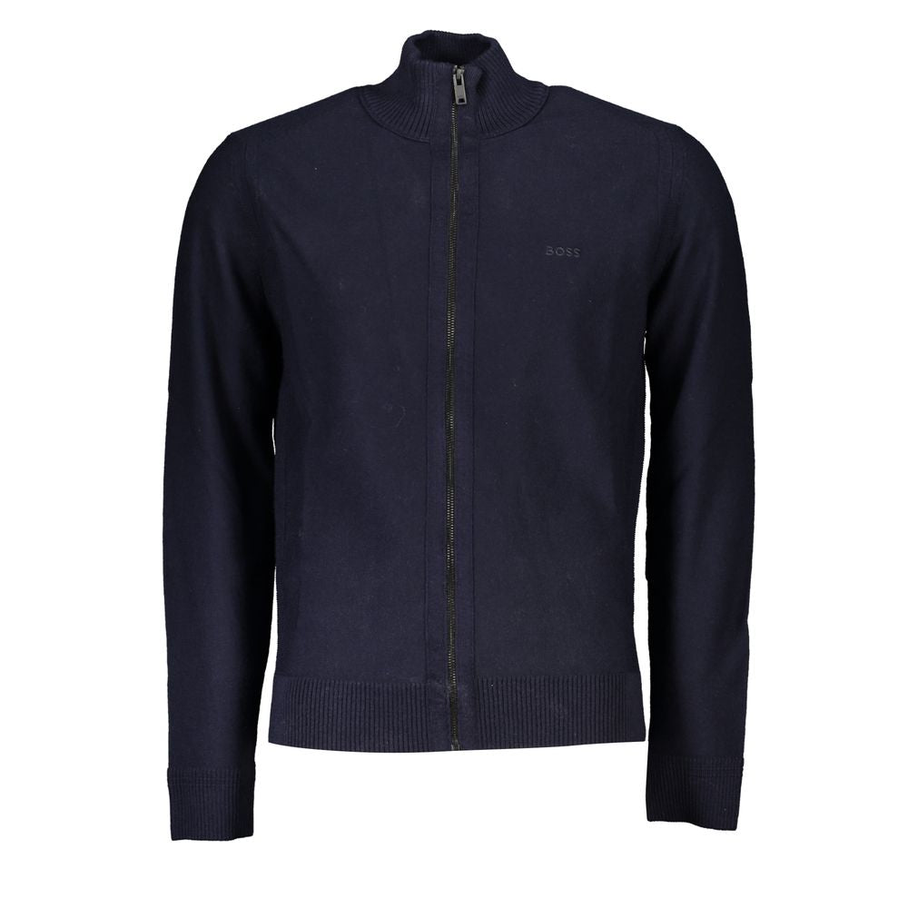 Hugo Boss – Blauer Polyamid-Pullover