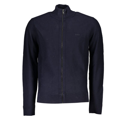 Hugo Boss – Blauer Polyamid-Pullover