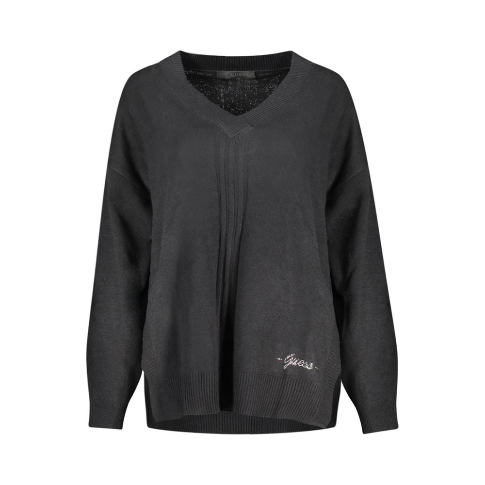 Guess Jeans – Schwarzer Baumwollpullover