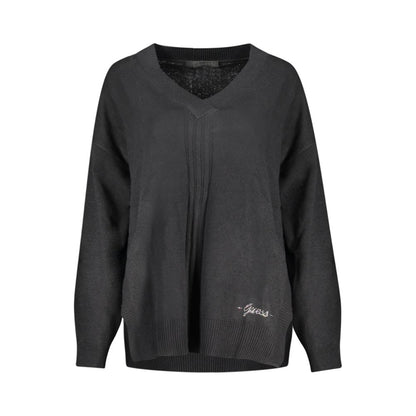 Guess Jeans – Schwarzer Baumwollpullover
