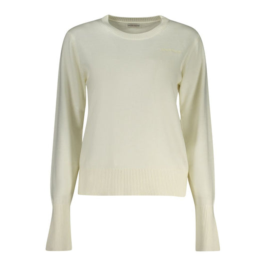 Guess Jeans – Weißer Polyesterpullover