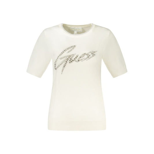 Guess Jeans – Weißer Viskosepullover