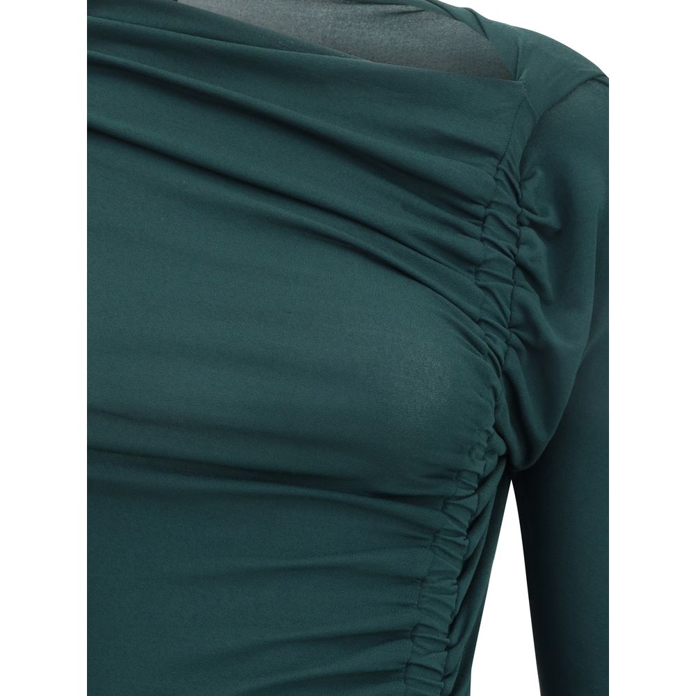 Ferragamo – Drapiertes Midikleid
