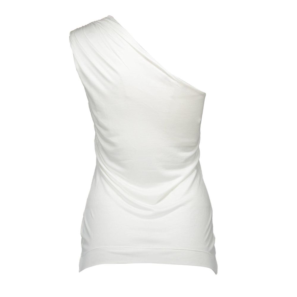 Love Moschino – Weiße Oberteile und T-Shirts aus Elastan