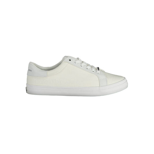 Calvin Klein – Weiße Baumwoll-Sneaker