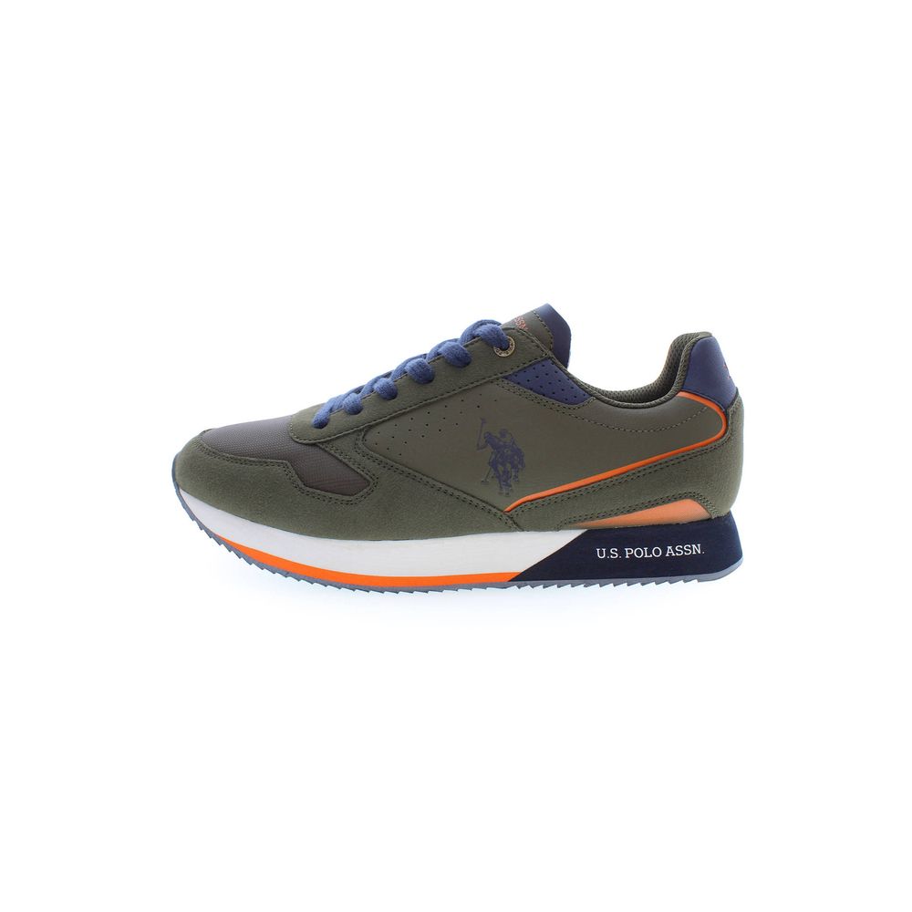 US POLO ASSN. Green Polyester Sneaker