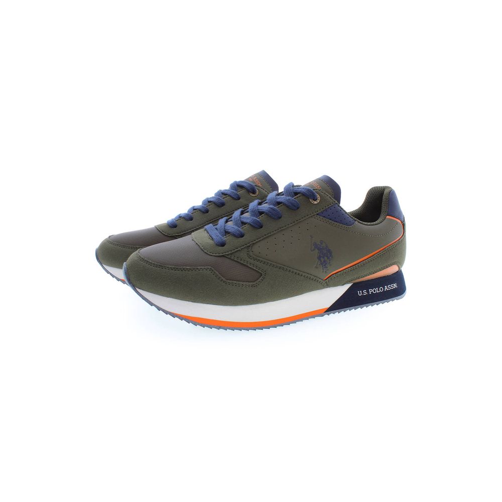 US POLO ASSN. Green Polyester Sneaker