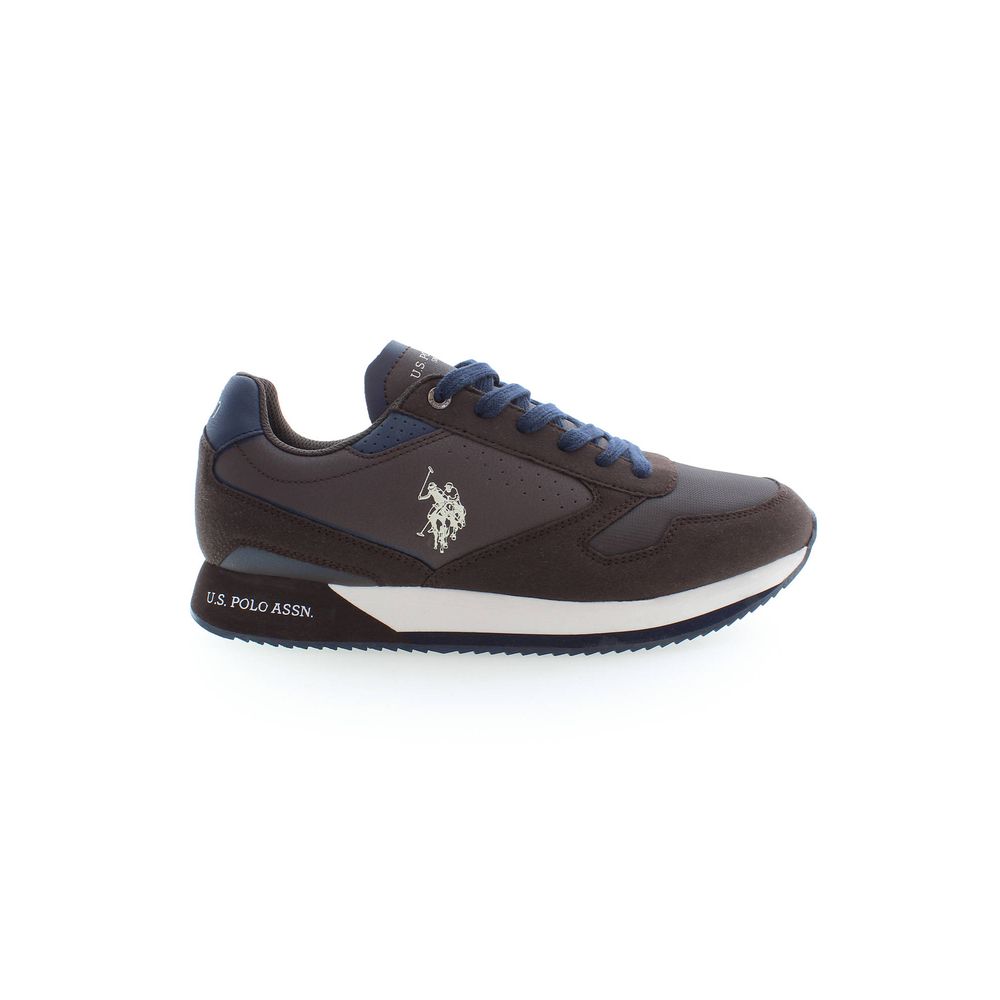 US POLO ASSN. Brown Polyester Sneaker
