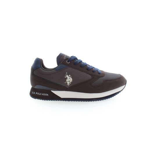 US POLO ASSN. Brown Polyester Sneaker