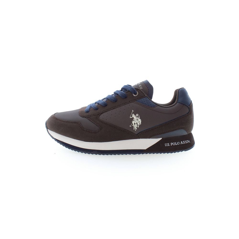 US POLO ASSN. Brown Polyester Sneaker