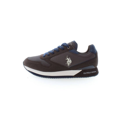 US POLO ASSN. Brown Polyester Sneaker