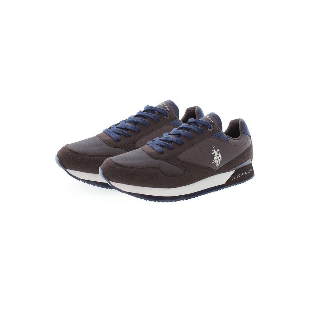 US POLO ASSN. Brown Polyester Sneaker