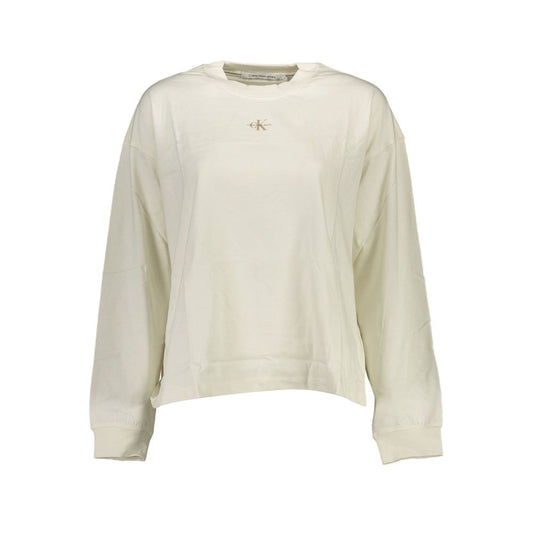 Calvin Klein – Weiße Baumwolloberteile und T-Shirts
