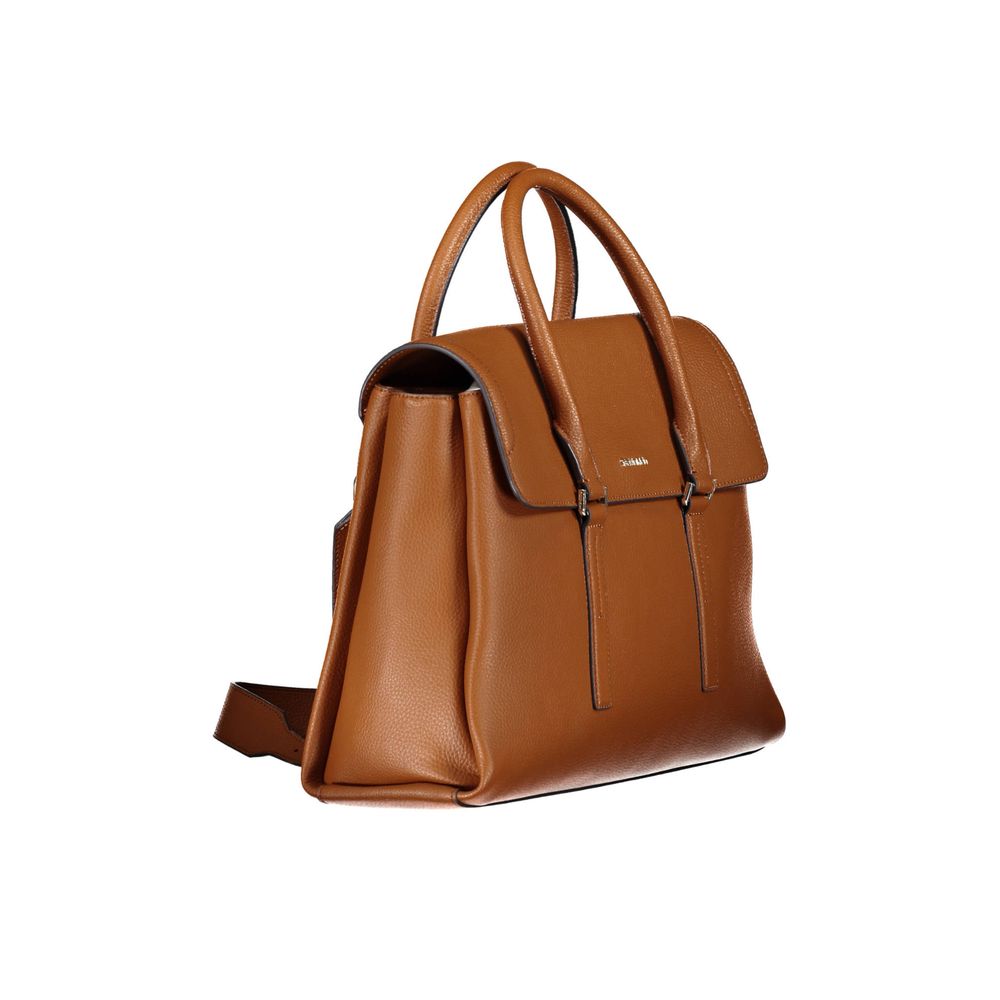 Calvin Klein – Braune Handtasche aus Polyethylen