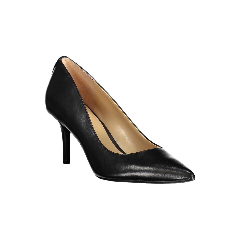 Ralph Lauren – Flache Schuhe aus schwarzem Leder