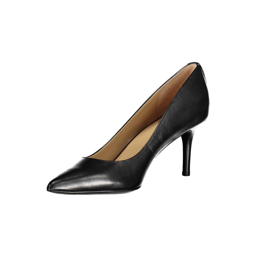 Ralph Lauren – Flache Schuhe aus schwarzem Leder
