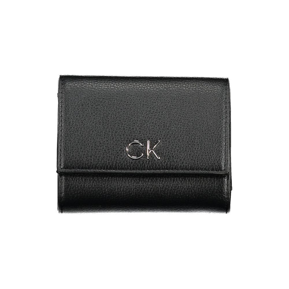 Calvin Klein – Schwarze Polyethylen-Geldbörse