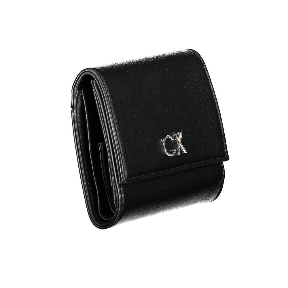Calvin Klein – Schwarze Polyethylen-Geldbörse