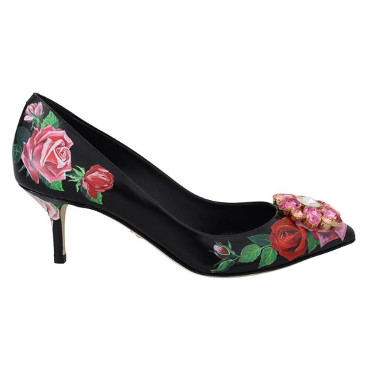 Dolce &amp; Gabbana Schwarze Lederpumps