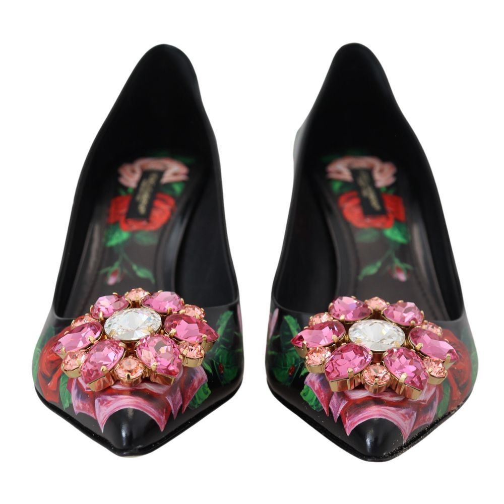 Dolce &amp; Gabbana Schwarze Lederpumps