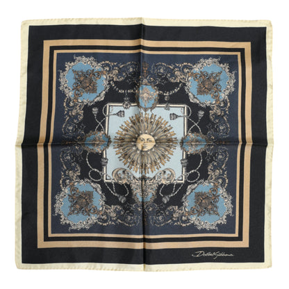 Dolce &amp; Gabbana Multicolor Cashmere Square Men Foulard Scarf