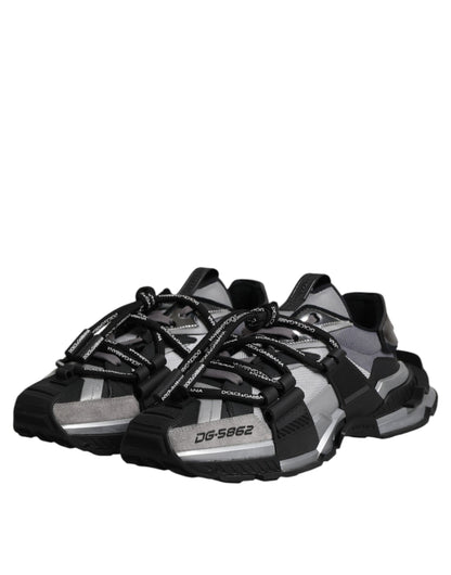 Dolce &amp; Gabbana Multicolor Paneled Space Sneakers Shoes