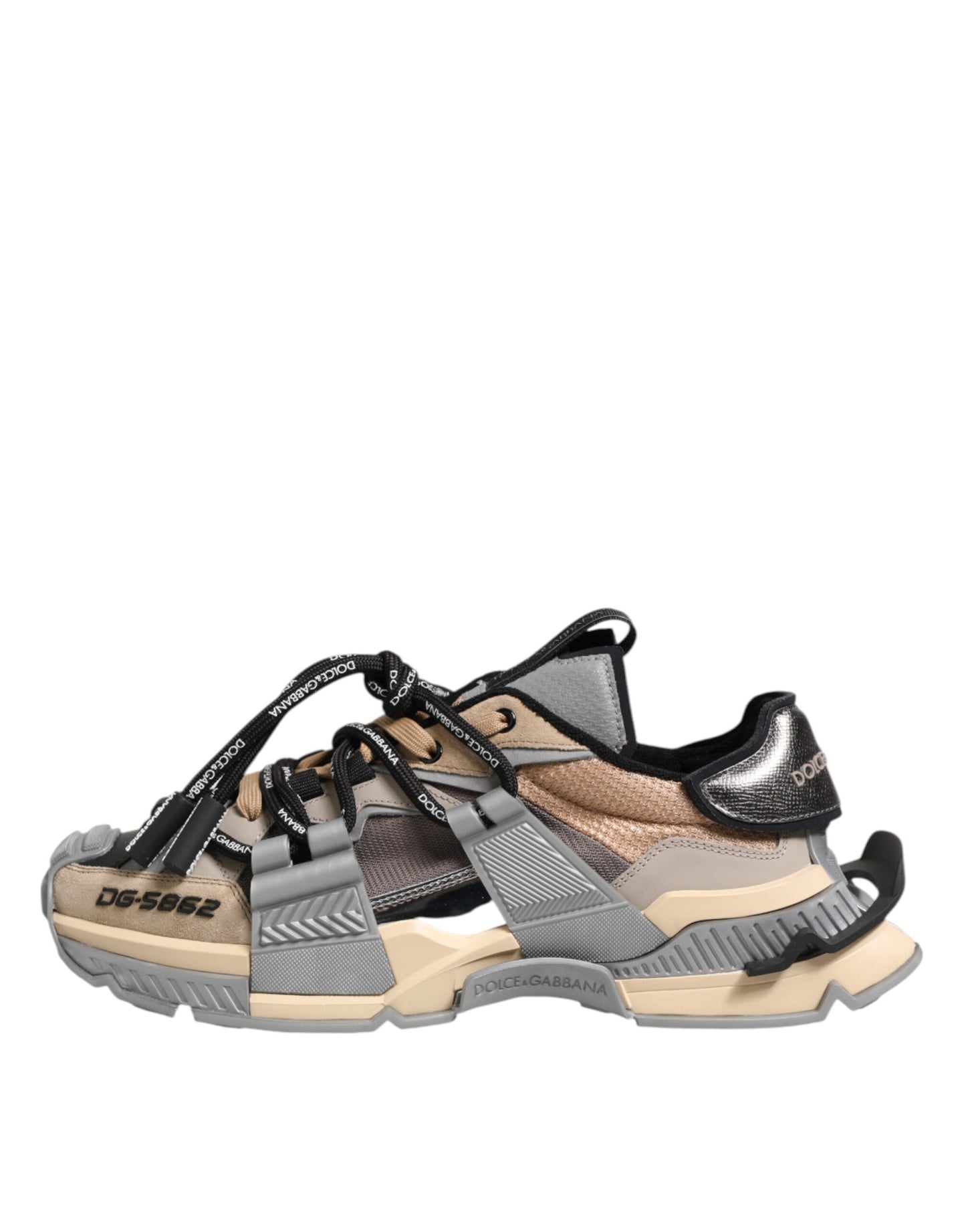 Dolce &amp; Gabbana Multicolor Paneled Space Sneakers Shoes