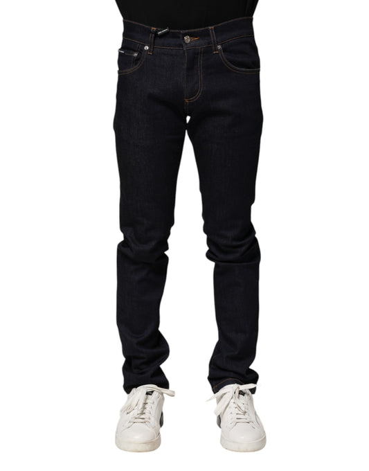 Dolce &amp; Gabbana Schwarze Skinny-Jeans aus Baumwolle für Herren