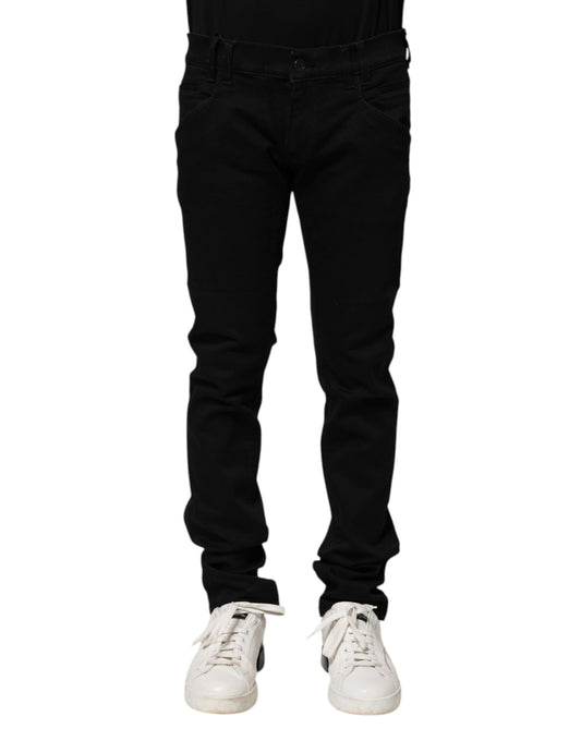 Dolce &amp; Gabbana Schwarze Skinny-Jeans aus Baumwolle für Herren