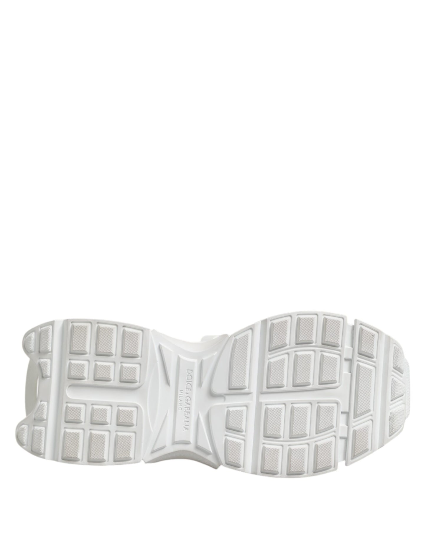 Dolce &amp; Gabbana White Gray Low Top Space Sneakers Shoes