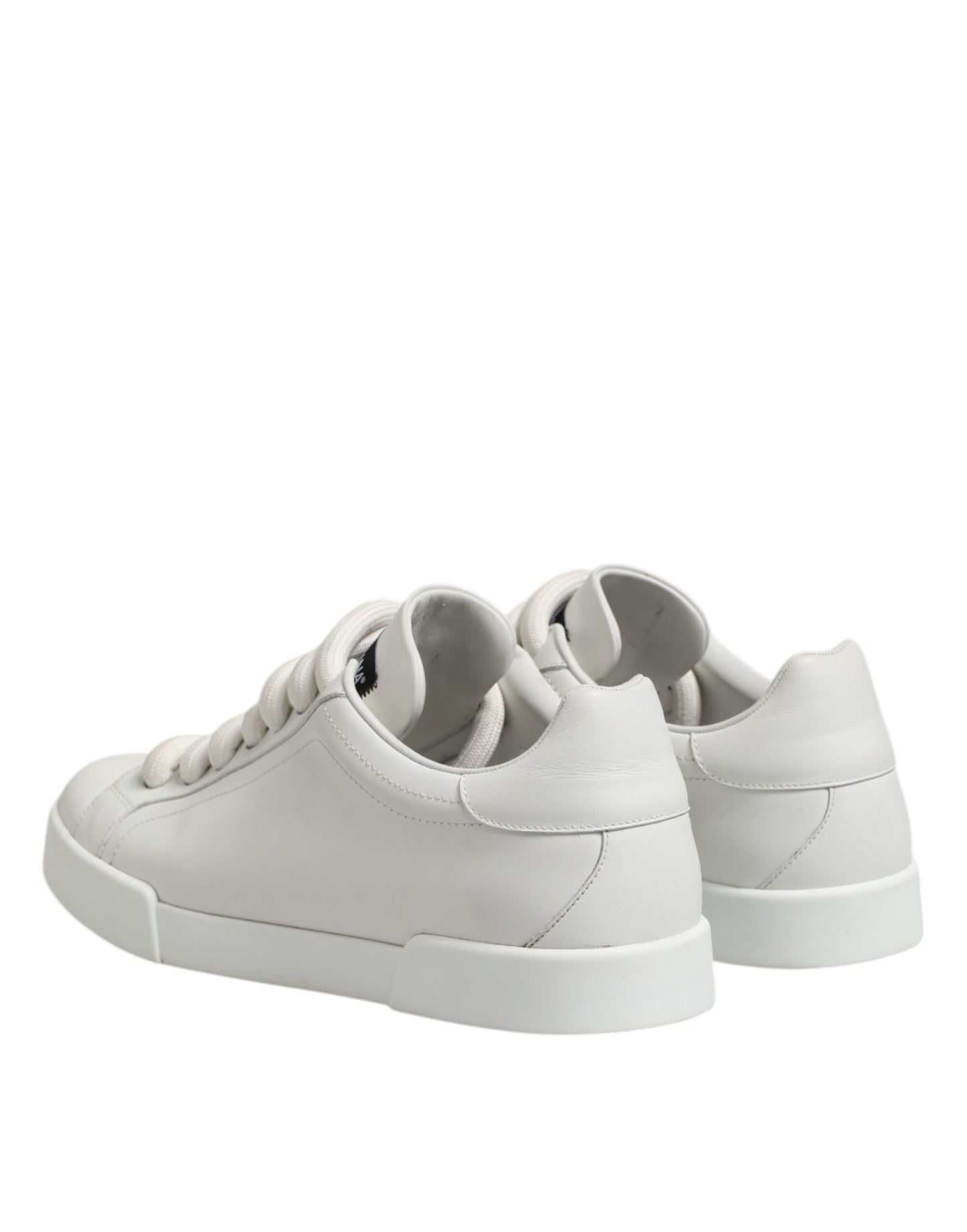 Dolce &amp; Gabbana White Logo Lace Up Low Top Men Sneakers Shoes