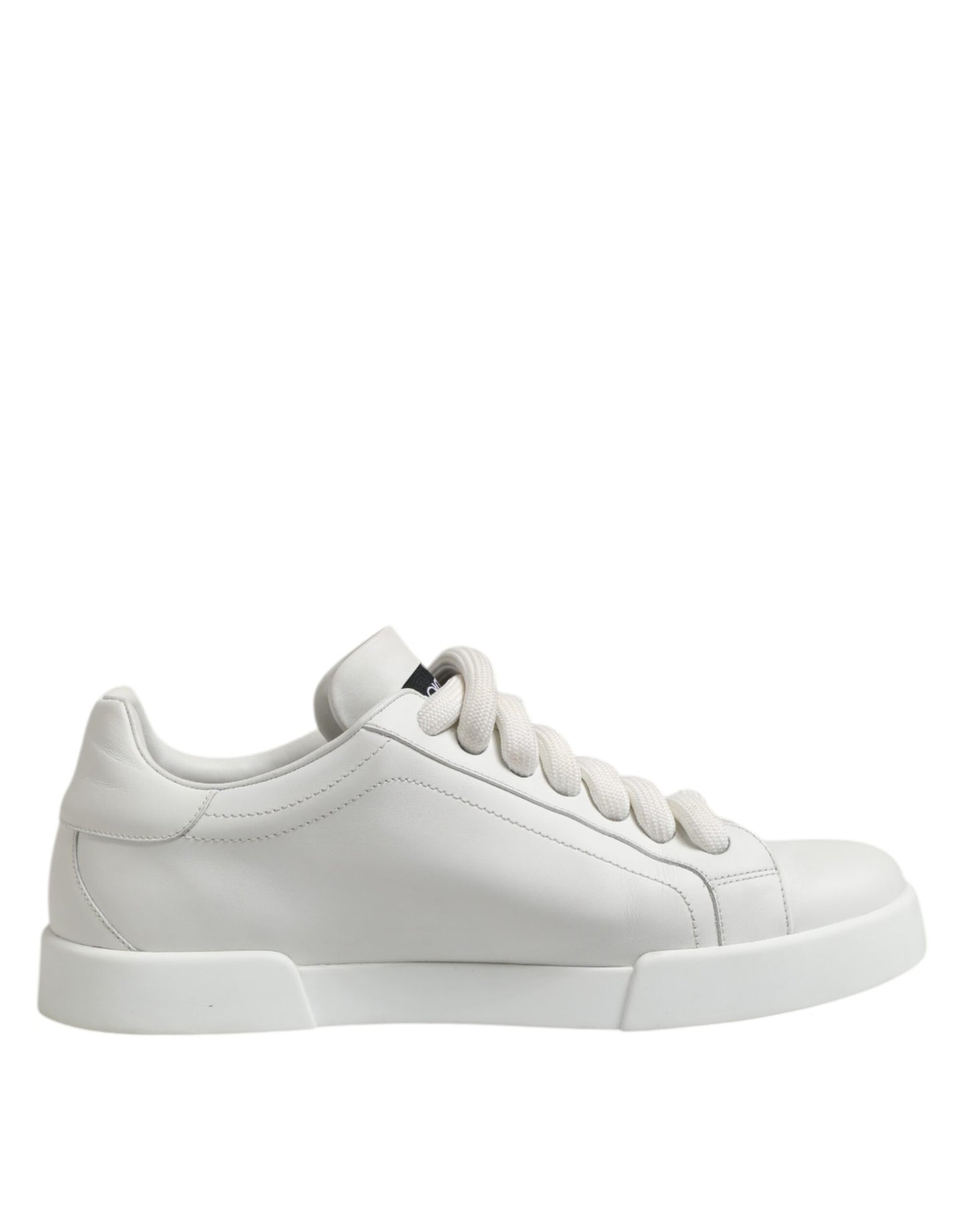 Dolce &amp; Gabbana White Logo Lace Up Low Top Men Sneakers Shoes