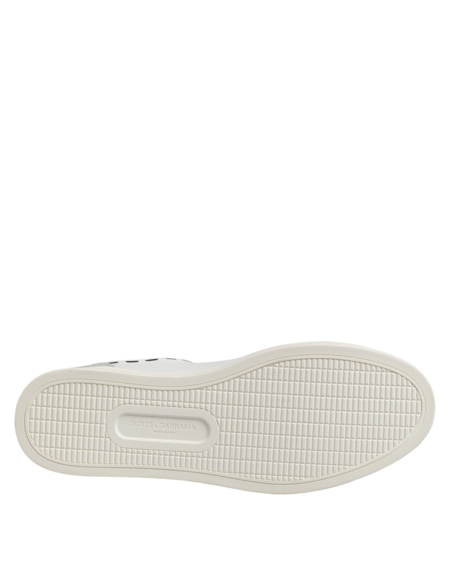 Dolce &amp; Gabbana White Leather MILANO Low Top Sneakers Shoes