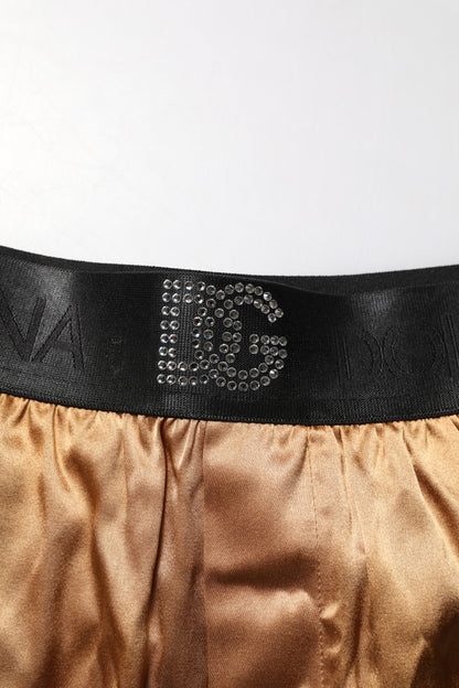 Dolce &amp; Gabbana Beige Men Regular Boxer Eye Mask Set Underwear