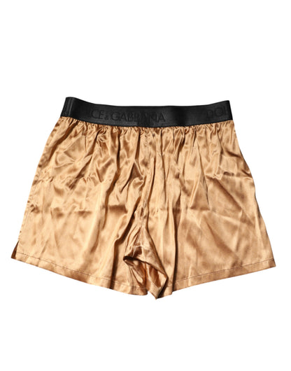 Dolce &amp; Gabbana Beige Men Regular Boxer Eye Mask Set Underwear