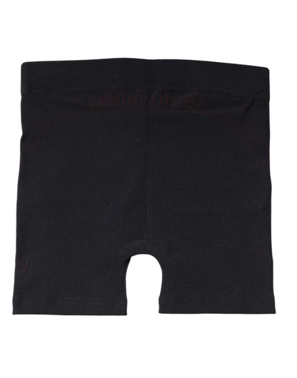 Dolce &amp; Gabbana Black Nylon Stretch Boxer Shorts Underwear