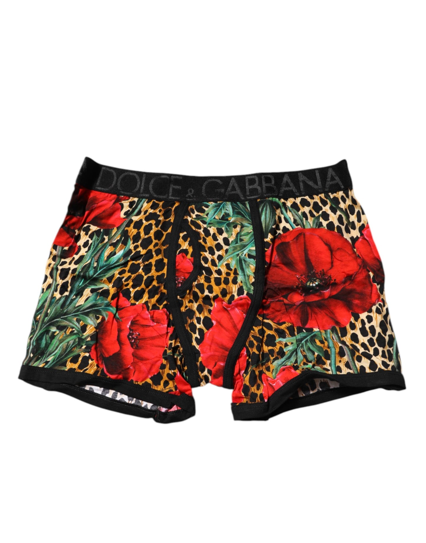 Dolce &amp; Gabbana Brown Leopard Print Regular Boxer Underwear