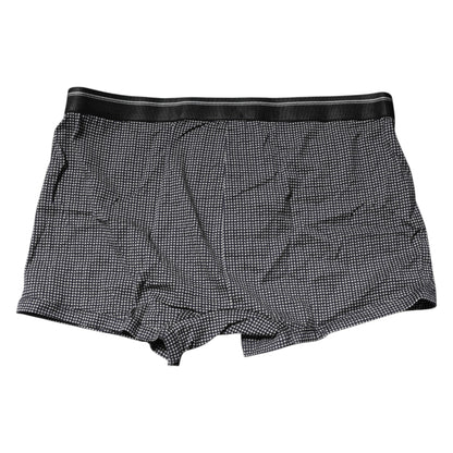 Dolce &amp; Gabbana – Grau bedruckte Boxershorts aus Baumwolle