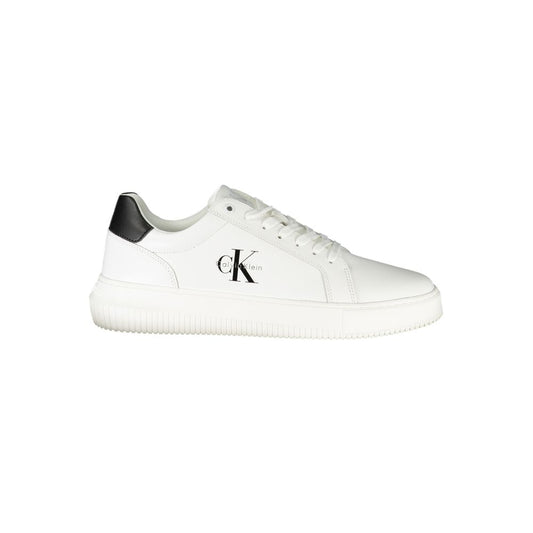 Calvin Klein Herren-Sneaker aus weißem Leder