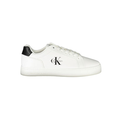 Calvin Klein Herren-Sneaker aus weißem Leder